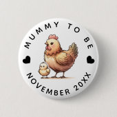 BADGE ROND 5 CM MUMMMY À ÊTRE (Devant)