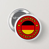 Badge Rond 5 Cm München Deutschland (Devant & derrière)