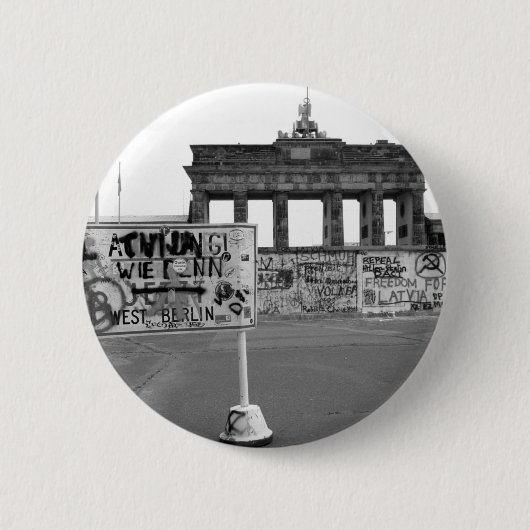 Badge Rond 5 Cm Mur Berlin (Devant)