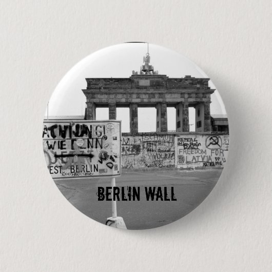Badge Rond 5 Cm Mur Berlin (Devant)