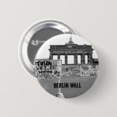 Badge Rond 5 Cm Mur de Berlin (Devant & derrière)