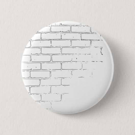 Badge Rond 5 Cm Mur de briques blanc de do-it-yourself pour écrire (Devant)