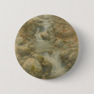Badge Rond 5 Cm Murmures du ruisseau