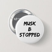 Badge Rond 5 Cm Musc B arrêté (Devant & derrière)