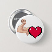 Badge Rond 5 Cm Muscle d'amour (Devant & derrière)