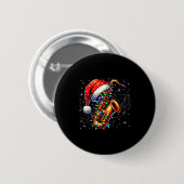 Badge Rond 5 Cm Music Notes Treble Clef Christmas Saxophone Jazz M (Devant & derrière)