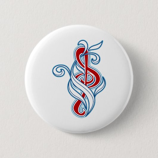Badge Rond 5 Cm Music Picker (Devant)