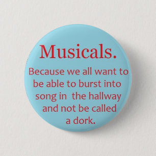Badge Rond 5 Cm Musicaux