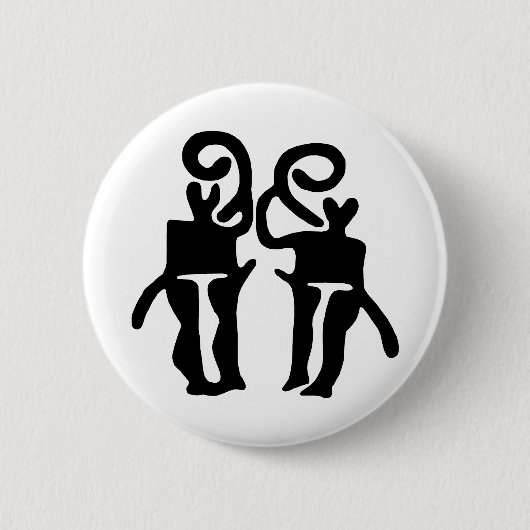 Badge Rond 5 Cm Musiciens-BW (Devant)