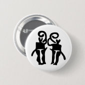 Badge Rond 5 Cm Musiciens-BW (Devant & derrière)