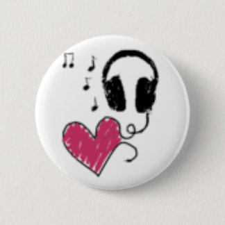 Badge Rond 5 Cm Musique d'amour
