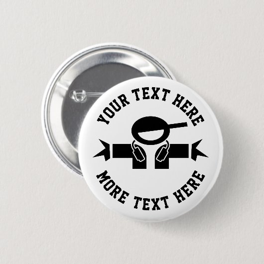 Badge Rond 5 Cm Musique personnalisée DJ bouton de location pour d (Devant & derrière)