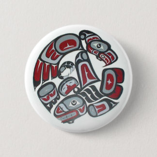 Badge Rond 5 Cm Musique Totem tribal amérindien