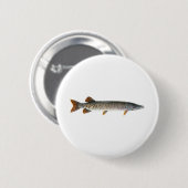 Badge Rond 5 Cm Musqué - Muskellunge (Devant & derrière)