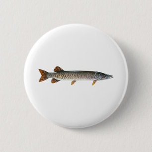 Badge Rond 5 Cm Musqué - Muskellunge
