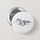 Badge Rond 5 Cm Mustang américain (Devant & derrière)