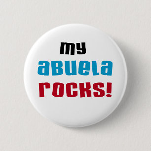 Badge Rond 5 Cm My Abuela Rocks T-shirts et cadeaux