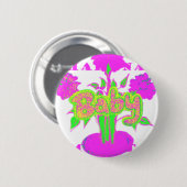 Badge Rond 5 Cm My Baby Hakuna Matata (Devant & derrière)