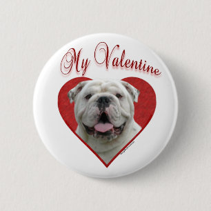 Badge Rond 5 Cm My Bulldog Valentine