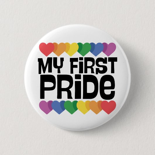Badge Rond 5 Cm My First PRIDE (Devant)