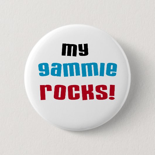 Badge Rond 5 Cm My Gammie Rocks T-shirts et cadeaux (Devant)