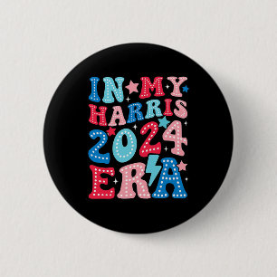 Badge Rond 5 Cm My Harris Era Super Kamala Us Élection 2024