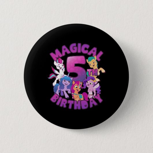 Badge Rond 5 Cm My Little Ny A New Generation 5th Birthday Group S (Devant)