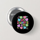 Badge Rond 5 Cm My Students Are Kind Strong Valentine Teacher Wome (Devant & derrière)