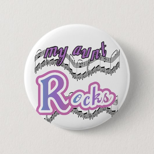 Badge Rond 5 Cm My Tunt Rocks Tshirts et cadeaux (Devant)