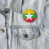 Badge Rond 5 Cm Myanmar (En situation)