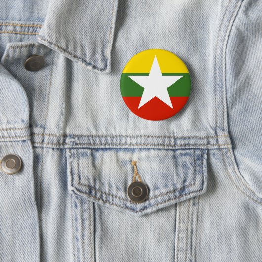 Badge Rond 5 Cm myanmar (En situation)