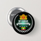 Badge Rond 5 Cm Myanmar (Devant & derrière)