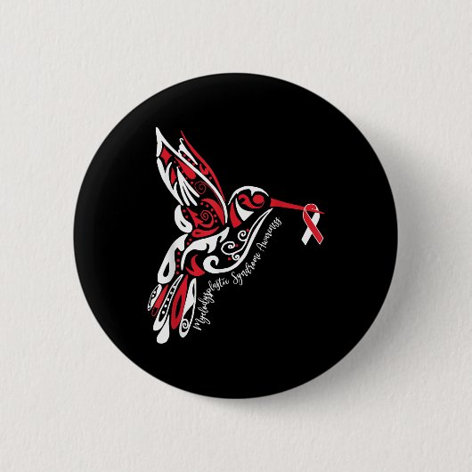 Badge Rond 5 Cm Myélodysplastie Syndrome Mds Sensibilisation (Devant)