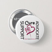 Badge Rond 5 Cm Myélome multiple Support Advocate Cure (Devant & derrière)