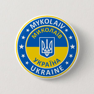 Badge Rond 5 Cm Mykolaiv Ukraine