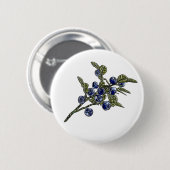 Badge Rond 5 Cm Myrtille (Devant & derrière)