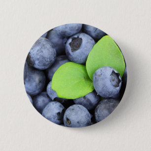 BADGE ROND 5 CM MYRTILLE
