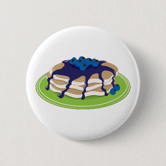 Badge Rond 5 Cm Myrtille de crêpes (Devant)