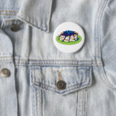Badge Rond 5 Cm Myrtille de crêpes (En situation)
