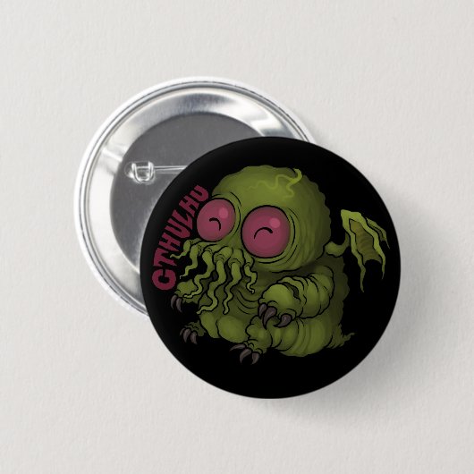 Badge Rond 5 Cm MYTHOS - Cthulhu (Devant & derrière)