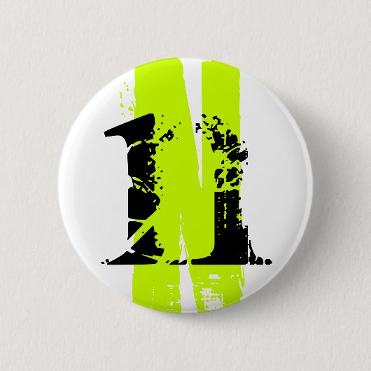 Badge Rond 5 Cm N monogramme (Devant)
