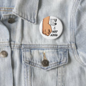 Badge Rond 5 Cm N'abandonnez jamais et continuez à aller carnet (En situation)