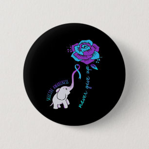 Badge Rond 5 Cm N'abandonnez jamais le joyeux tableau de soutien d