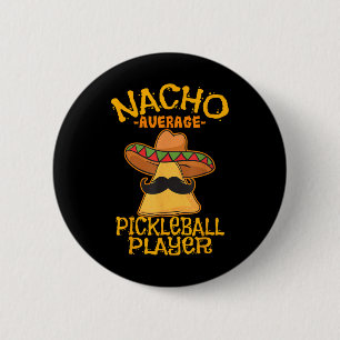 Badge Rond 5 Cm Nacho Joueur moyen de basket-ball mexicain Sport C