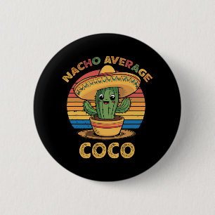Badge Rond 5 Cm Nacho Moyenne Coco Correspondant Cinco De Mayo Mex
