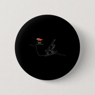 Badge Rond 5 Cm Nagano Snowboard