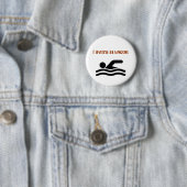 Badge Rond 5 Cm Nageur de lard (En situation)