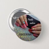 BADGE ROND 5 CM NAIL SALON (Devant & derrière)