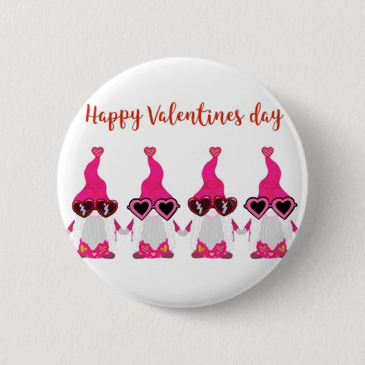 Badge Rond 5 Cm Naissance de la Saint Valentin (Devant)