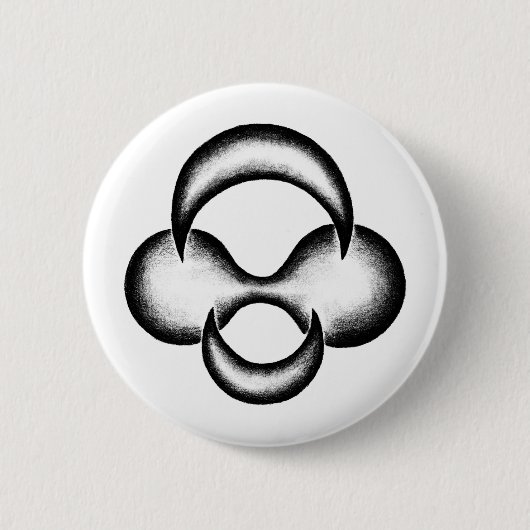 Badge Rond 5 Cm Naissance du croissant (Devant)